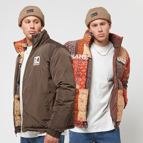 Karl Kani Ανδρικό μπουφάν Retro Paisley Reversible Corduroy Puffer Jacket